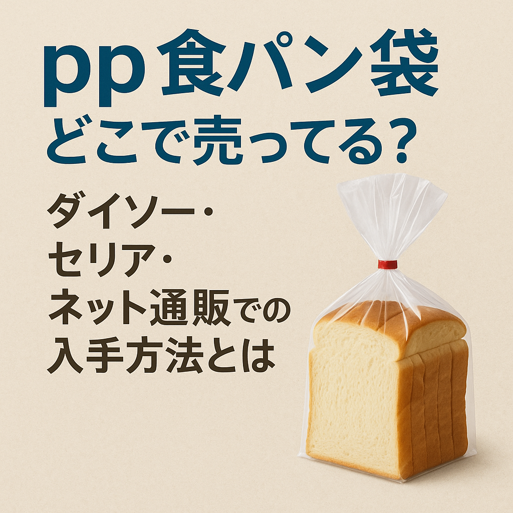 pp食パン袋 どこで売ってる？ダイソー・セリア・ネット通販での入手方法とは