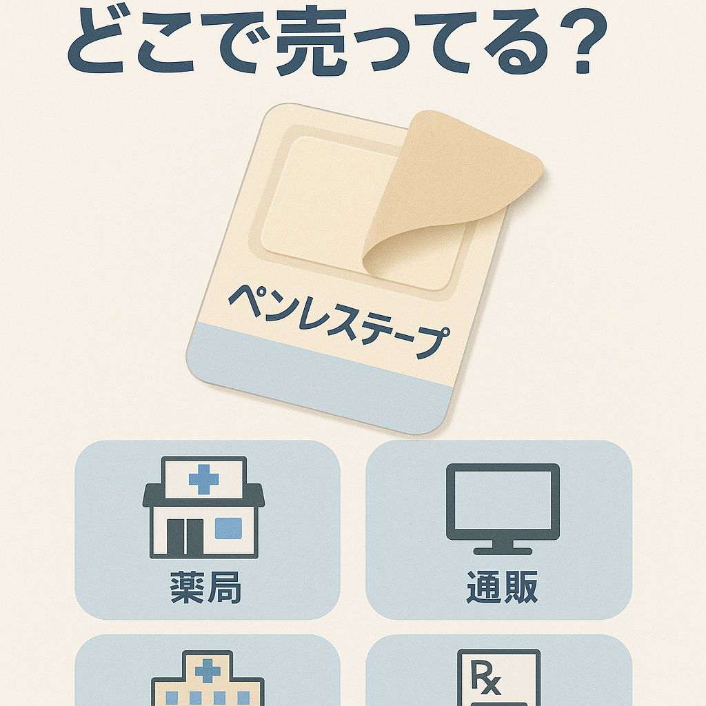 ペンレステープ どこで売ってる？薬局・通販・病院での購入方法を徹底調査！